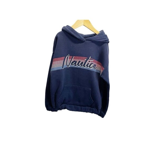 Nautica Other - Nautica Girls Fleece Logo Navy. Blue Pull Over. Hoodie M 8-10